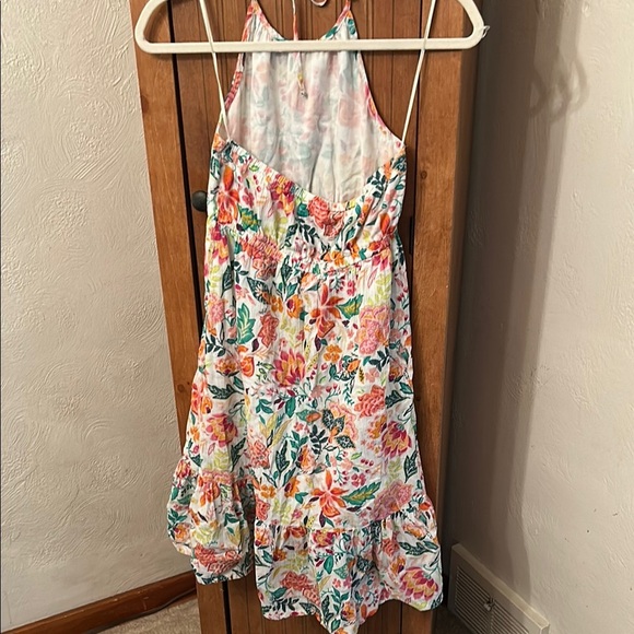 Old Navy Pink and Blue Ruffled Tiered Sundress - Picture 3 of 4